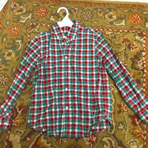 E-Land Red, green, white, flannel shirt
